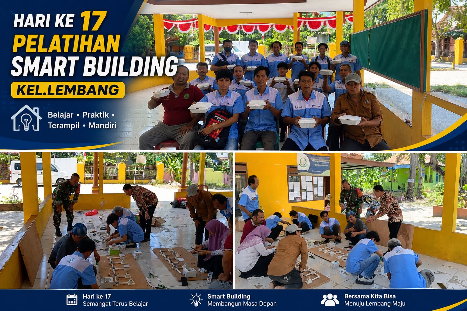 Hari ke-17 Pelatihan Smart Building: Kelurahan Lembang Dorong SDM Terampil dan Siap Kerja